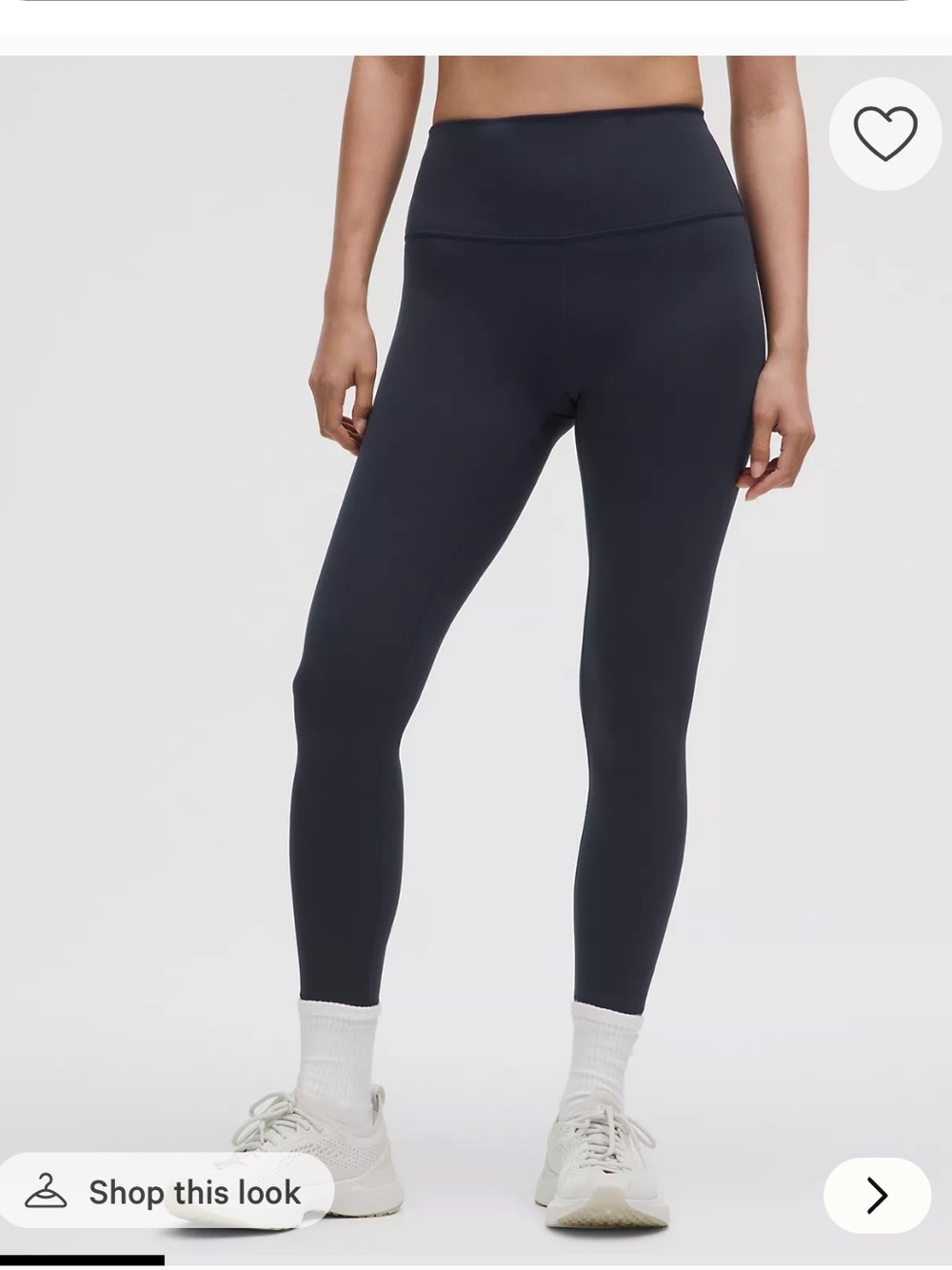 Lululemon Wunder Train High-Rise Tight 25" in navy, size 4